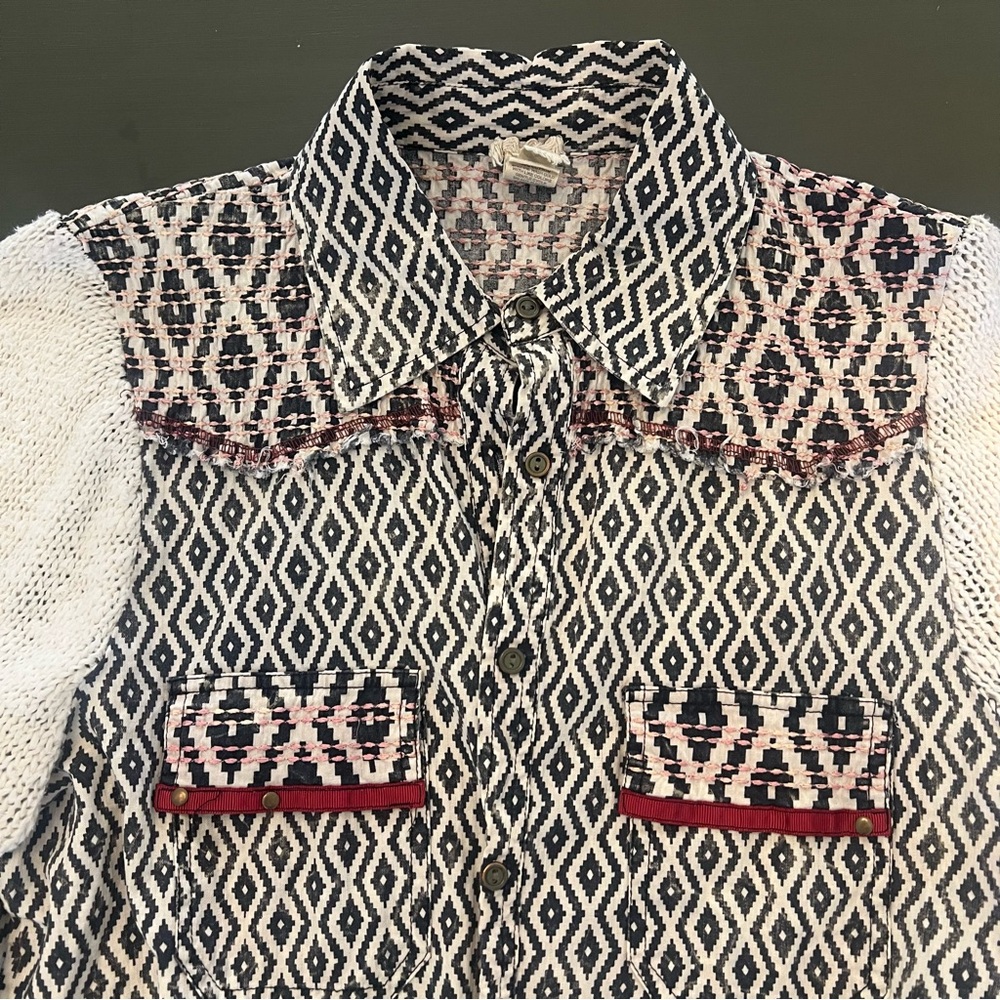 Bke Patterned Button Down - image 6